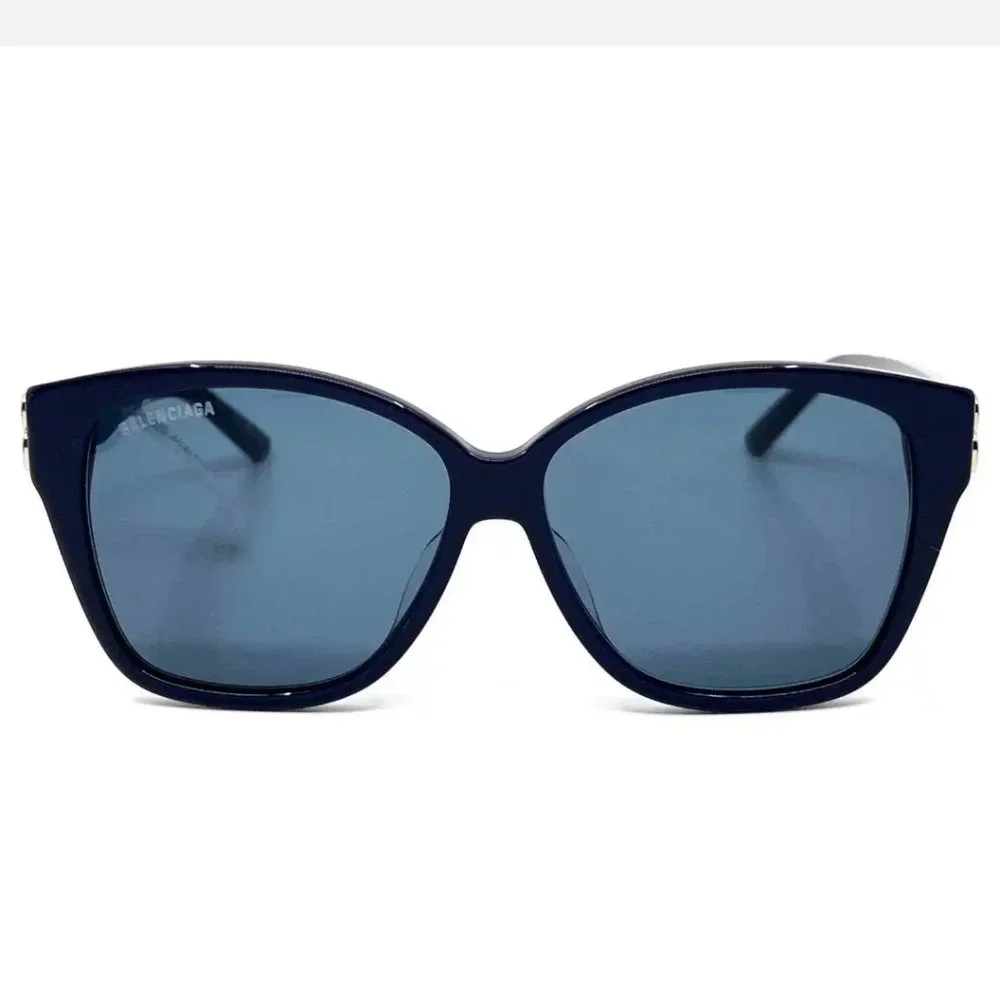 NEW BALENCIAGA BB0135SA 004 WOMEN SUNGLASSES BLUE